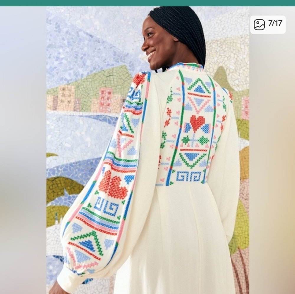 Farm Rio Embroidery Maxidress - Picture 8 of 9